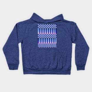 Daybreak and Nightfall (Checkers and Stripes) Kids Hoodie